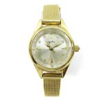 アガット agete ANA限定 ジュエリーウォッチ 腕時計 クォーツ SS ゴールドカラー レディース