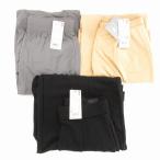 未使用品 ユニクロ UNIQLO タグ付き 3点セット ワイドパンツ タイトスカート ミモレロング タック S ベージュ グレー 黒