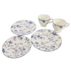 ウェッジウッド WEDGWOOD ブループラム プレート 皿 カップ コップ 食器 セット 花柄 ボーンチャイナ 白 ホワイト 青 ブルー その他