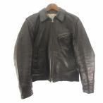 エアロレザー AEROLEATHER ハイウェイマン ホースハイド ライダースジャケット シングル 黒 ブラック メンズ