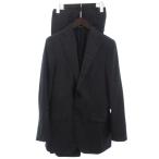 サルヴァトーレフェラガモ Salvatore Ferragamo シングル スーツ セットアップ 2B ストライプ ダークグレー 46 ■ECT メンズ