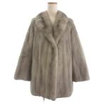 fi Anne sesFiancesse норка мех полупальто жакет мех серый серия женский 