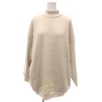 ショッピングタグ 未使用品 ポールカ PAULE KA タグ付き ケーブルニット リブ切替 38 白 ホワイト ハイネック /YJ ■ECT レディース