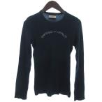  Emporio Armani EMPORIO ARMANI нижний одежда cut and sewn длинный рукав Logo принт темно-синий серия S 46 #ECT мужской женский 
