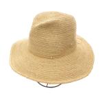 ヘレンカミンスキー HELEN KAMINSKI 美品 帽子 ストローハット 麦わら帽子 バンド付き ベージュ /YJ レディース