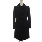 ショッピングプラダ プラダ PRADA ステンカラー コート ロング ウール ブラック 42 レディース