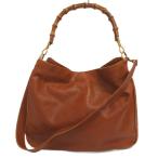 グッチ GUCCI バンブー ショルダー バッグ トート 2way レザー 001 1577 2615 ブラウン ■GY47 レディース