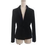 フェンディ FENDI テーラードジャケット 起毛 コットン ブラック 38 レディース