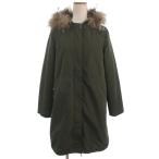 k Miki .k Kumikyoku KUMIKYOKU подкладка имеется Mod's Coat мех енота блузон хаки 2 #TC женский 