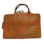 ibisaIBIZA лоскутное шитье кожа рюкзак Day Pack Camel серия женский 