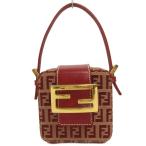  Fendi FENDIz ключ блохи ni vanity сумка ручная сумочка оттенок красного женский 