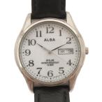  Seiko SEIKO Alba аналог наручные часы солнечный V158-0AX0 серебряный цвет чёрный Junk мужской 