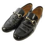  Gucci GUCCI Loafer шланг bit pa палатка кожа эмаль 283644 черный 34 1/2 женский 