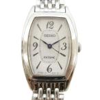  Seiko SEIKO Exceline EXCELINE солнечный наручные часы tonneau V117-0AS0 серебряный цвет женский 