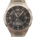  Casio CASIO wave Scepter наручные часы радиоволны солнечный чёрный циферблат серебряный цвет текущее состояние товар мужской 
