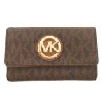  Michael Kors MICHAEL KORS чехол для ключей Logo кольцо для ключей оттенок коричневого #GY99 мужской женский 