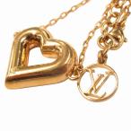 ルイヴィトン LOUIS VUITTON M61143 LV&V メタル ブレスレット アクセサリー ハートモチーフ ゴールド