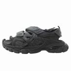 バレンシアガ BALENCIAGA TRACK SANDAL トラックサンダル シューズ ベルクロ 黒 ブラック 43 約28.5cm