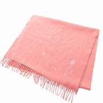フォリフォリ Folli Follie 美品 ビジュー マフラー ストール ショール ウールカシミヤ ピンク 0610 レディース