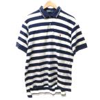  Polo Ralph Lauren POLO RALPH LAUREN 90s окантовка рубашка-поло футболка короткий рукав красный po колено синий голубой белый белый LL