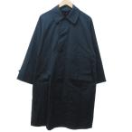 ユニクロ UNIQLO 美品 ステンカラーコート ジャケット ロング オーバーサイズ 緑 グリーン F ■MET1