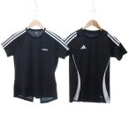  Adidas adidas прекрасный товар спортивная одежда футболка cut and sewn короткий рукав 2 позиций комплект . суммировать чёрный черный S L