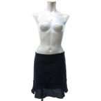 未使用品 マークバイマークジェイコブス MARC by MARC JACOBS タグ付き フレアスカート ひざ丈 Aライン 総柄 青 ブルー 4 約L