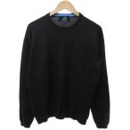 ダンヒル dunhill メリノウールカシミヤ ニット セーター 長袖 スコットランド製 茶 ブラウン L IBO81