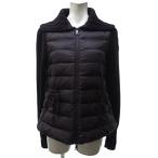 モンクレール MONCLER 美品 17AW MAGLION TRICOT CARDIGAN ニット切り替え ダウンジャケット ブルゾン 長袖 茶 ブラウン S