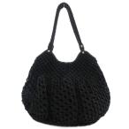 ヘレンカミンスキー HELEN KAMINSKI ショルダーバッグ トート 編み込み レザーハンドル 黒 ブラック /JS レディース