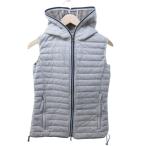 デュベティカ DUVETICA FILIRADUE ダウンベスト フルジップ フード ダブルジップ コットン グレー 42 約L