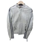 ショッピングschott ショット SCHOTT CLASSIC RACER クラシックレーサー ライダース レザージャケット エイジング加工 ホワイト ブラック XS IBO85