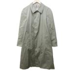  Aquascutum AQUASCUTUM 90s Vintage пальто с отложным воротником подкладка house проверка длинный Британия производства оттенок бежевого IBO85