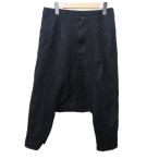 Comme des Garcons Homme pryusCOMME des GARCONS HOMME PLUS шаровары ba Rune брюки деформация дизайн S чёрный черный IBO83