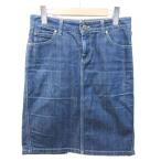 ショッピンググッチ グッチ GUCCI デニムスカート ストレッチ 国内正規品 ひざ丈 38 約S 青 ブルー 0104 レディース