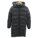 デュベティカ DUVETICA DENEB ダウンコート ジップアップ フード ナイロン ロング丈 38 黒 ブラック 182-D.0043N01 0118 IBO87