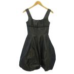 ショッピングバルーン フォクシー FOXEY バルーンワンピース ノースリーブ ひざ丈 38 茶 ブラウン 24990-SOAZ109P-2 0117 IBO87 レディース