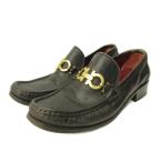 サルヴァトーレフェラガモ Salvatore Ferragamo ビットローファー シューズ ガンチーニ レザー 6.5 23.5cm 茶 ブラウン 0124 IBO87