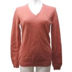 ユニクロ UNIQLO カシミヤ ニット セーター Vネック 長袖 M ピンク 系 0127 レディース