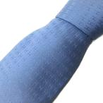 エルメス HERMES 美品 ネクタイ レギュラータイ Hロゴ 総柄 絹 シルク 青 ブルー 0207 IBO89 メンズ