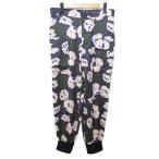 ショッピングマルニ マルニ MARNI テーパードパンツ 花柄 ストレッチ 裾絞り 38 約M カーキグリーン 系 IBO89 0302 レディース