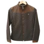  Lacoste LACOSTE с хлопком стеганная куртка блузон Zip выше 38 чай Brown 0226 #GY09 женский 