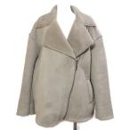  Mira o-wenMila Owen 19AW eko мех мутон боа жакет пальто Zip выше свободный размер мокка 09WFJ194006 /X женский 