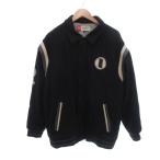 ネスタブランド NESTA BRAND ネスタジャン ブルゾン L 黒 ブラック  ワッペン付き レザーラインデザイン /TQ ■GY99 メンズ