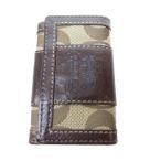  Coach COACH чехол для ключей signature шланг * and * перевозка чай Brown /HW женский 
