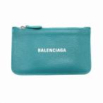 美品 バレンシアガ BALENCIAGA コインケース コンパクトウォレット 財布 カードケース ロゴ プリント 594214 グリーン メンズ レディース