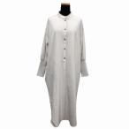  Osmosis osmosis частота цвет рубашка One-piece стежок длинный ребра половина кнопка разрез ONE оттенок бежевого женский!10