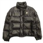 モンクレール MONCLER 2way ダウン ジャケット ブルゾン ベスト ノースリーブ ロゴ サイズ0 黒 ブラック メンズ