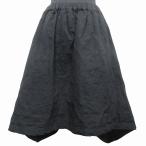 14SS コムデギャルソン COMME des GARCONS 服でない服期 製品染め ポリ縮絨 変形 イージー スカート ボトムス キルティング サイズS