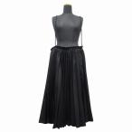 極美品 21SS ブラックコムデギャルソン BLACK COMME des GARCONS サロペット ワンピース ドレス プリーツ スカート ナローストラップ